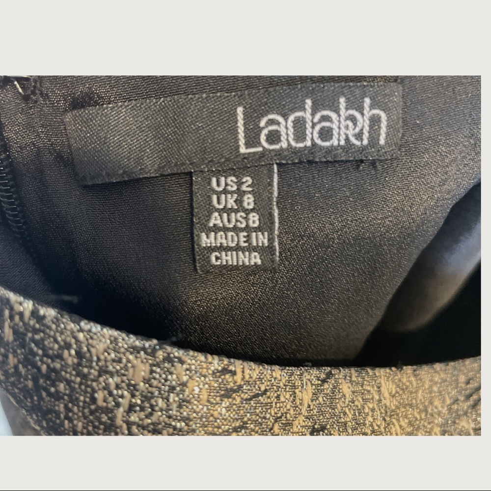 Ladakh Gold Embroidered Midi Backless Dress - Picture 14 of 15